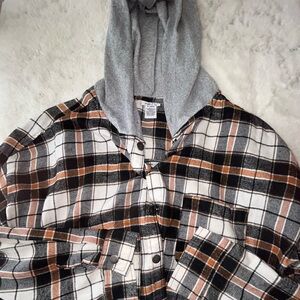 Flannel hoodie